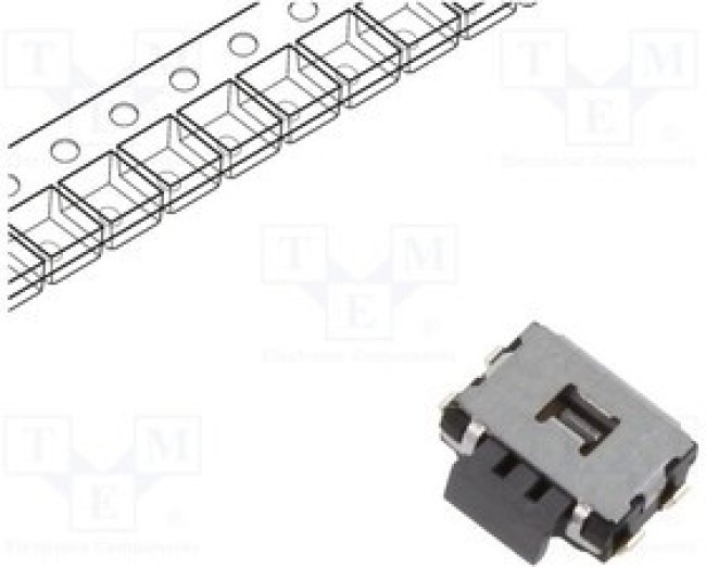 EVQPUD02K, Микропереключатель TACT, SPST, Пол: 2, 0,05A/12ВDC, SMT, нет, 2,2Н EVQPUD02K, Микропереключатель TACT, SPST, Пол: 2, 0,05A/12ВDC, SMT, нет, 2,2Н