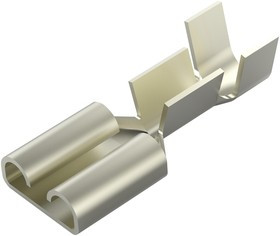 2-160304-4, Клеммы быстрого отключения, FASTON 250, Гнездовой Быстрого Соединения, 6.35мм x 0.81мм