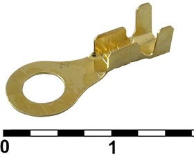 DJ431-4B, Наконечник кольцевой неизолированный , 1,0…1,5 мм?, латунь H65Y