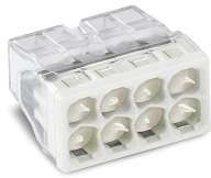 Клемма 8-х проводная 8х(0.5-2.5мм) для распред. короб. (с контактн. пастой "Alu-Plus") WAGO 2273-248 Клемма 8-х проводная 8х(0.5-2.5мм) для распред. короб. (с контактн. пастой "Alu-Plus") WAGO 2273-248