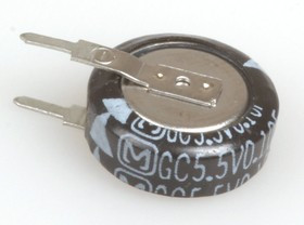 EECS0HD104V, 0.100 Ф, 5.5 В, 5 мм, 1105V, Ионистор