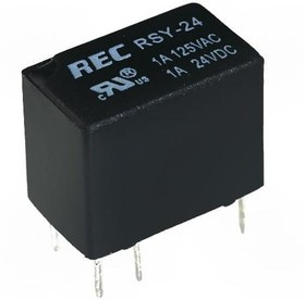 RSY-24, Реле: электромагнитное, SPDT, Uобмотки: 24ВDC, 0,5A/125ВAC, PCB