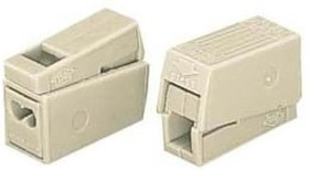 224-122, Клемма для осветительного оборудования, (1.0-2.5)х2/(0.5-2.5) мм², белая, с пастой