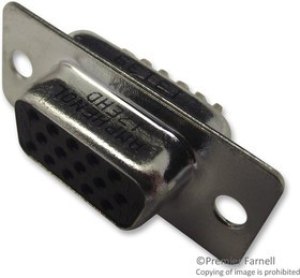 17EHD-015S-AA000, D-Sub High Density Connectors 15P HD-RECPT S/CUP