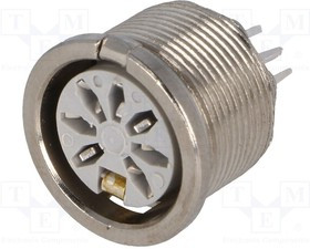 690-0700, Гнездо; DIN; "мама"; PIN: 7; Конф: 270°; THT; 34В; 2А; посеребренные
