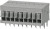 TBL009-254-09GY-2GY, Fixed Terminal Blocks Terminal block, screwless, 2.54, Horizontal, 9, Gray w Gray Button