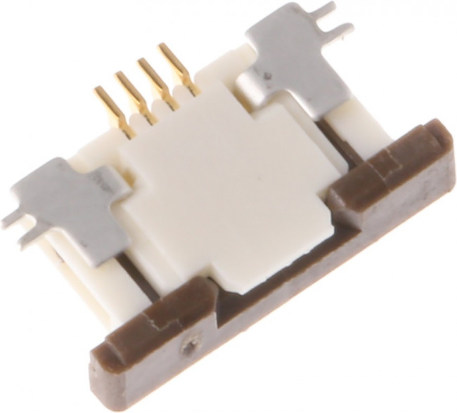 527460471, Conn FFC/FPC Connector SKT 4 POS 0.5mm Solder RA SMD Easy-On™ T/R