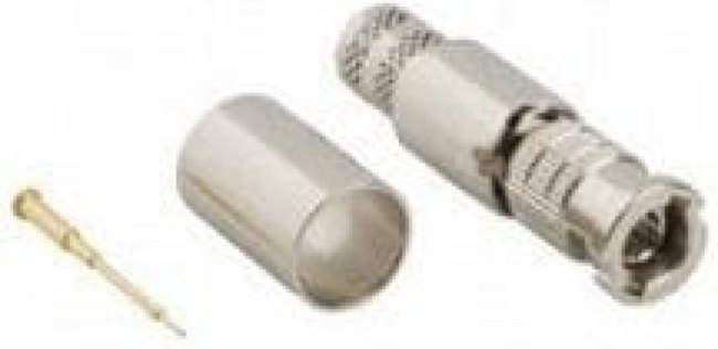 034-1025-12G, RF Connectors / Coaxial Connectors 75OHM HD-BNC STRT CRIMP PLG