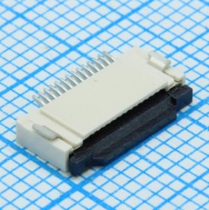 DS1020-11-14VBT1-R, Разъем: FFC (FPC); горизонтальный; PIN: 14; ZIF; SMT; луженые; 30мОм
