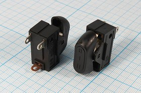 Переключатель клавишный, 3C, 6А, OFF-ON-ON, черный, RK2-33; №10139B Пкл\\ 6\OFF-ON-ON\\чер\ чер\\3C\RK2-33\