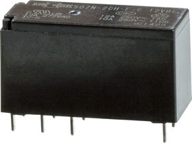 507N-2CH-F-C 12VDC (881-2CC-C 12VDC ), Реле 2 переключ. 12VDC, 12А/250V DPDT