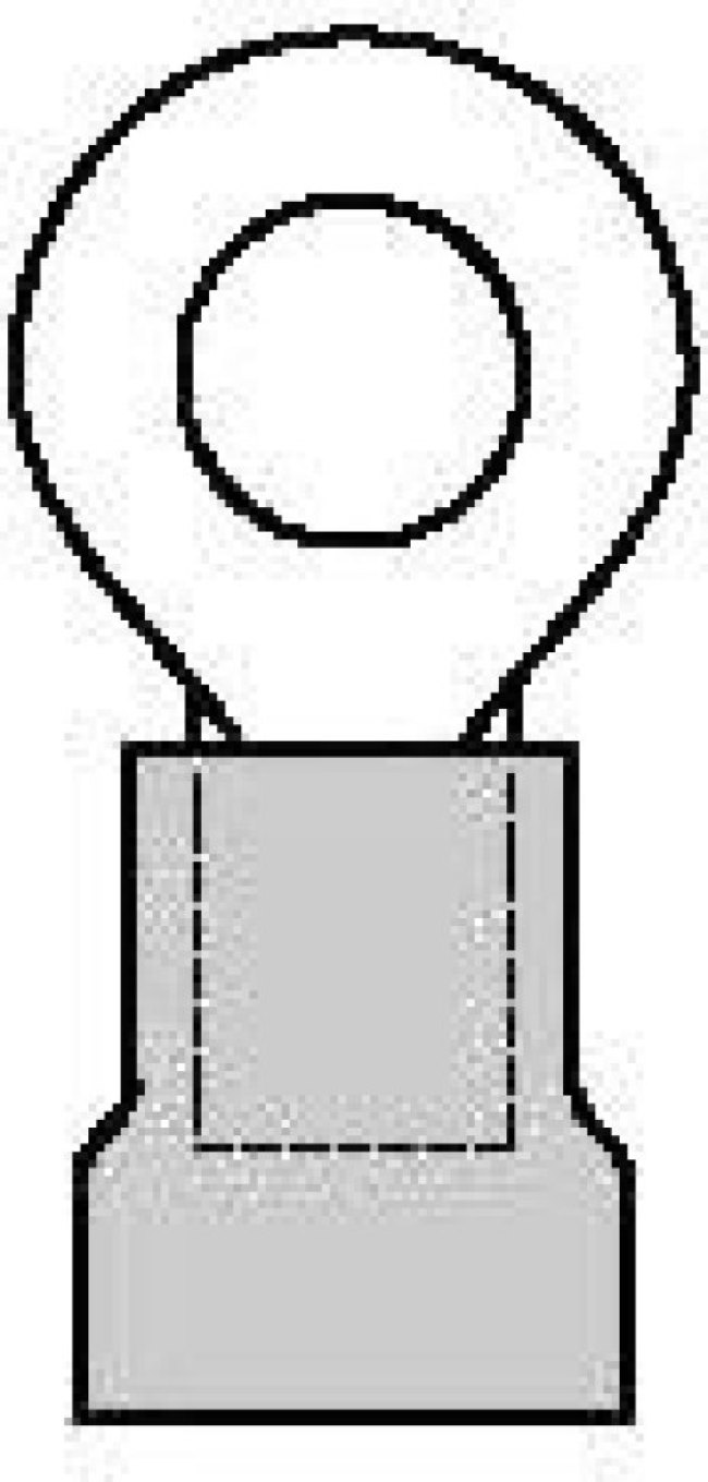 19070-0109, Клемма с кольцевым наконечником, M12, 1/2", 10 AWG, 5 мм², InsulKrimp 19070, Желтый 19070-0109, Клемма с кольцевым наконечником, M12, 1/2", 10 AWG, 5 мм², InsulKrimp 19070, Желтый