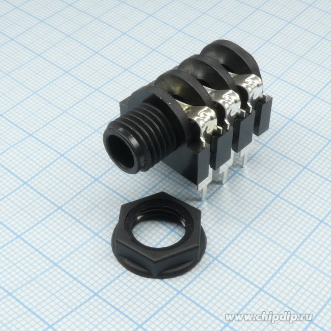 ST-020 (7-0085), Гнездо стерео 6.35 мм