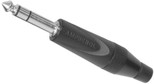 TS3PB-AU, Вилка; Jack 6,35мм; "папа"; stereo; прямой; на провод; пайка