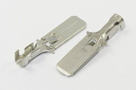 Клемма штекер 9,5x0,8, S2,5-6, латунь луженая, защелка