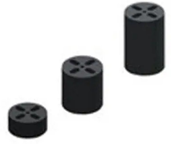 8926, Распорная втулка, LED, dвнешн: 6,5мм, dLED: 5мм, Дл: 17,8мм, черный