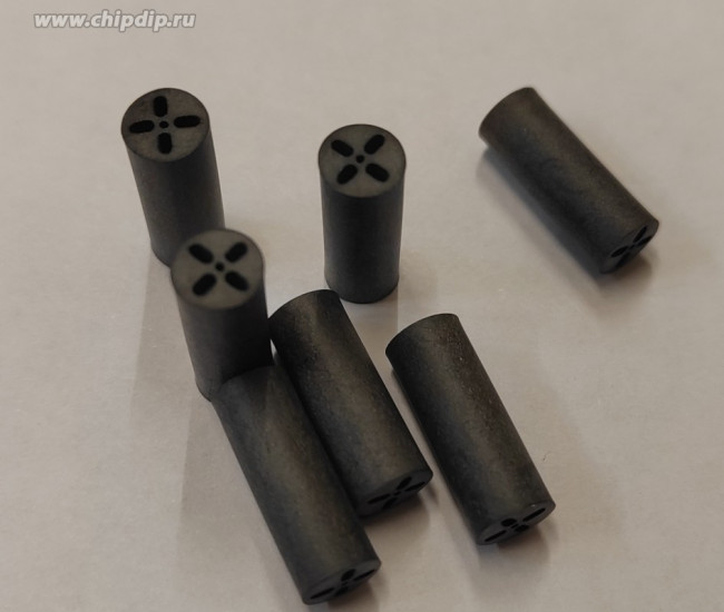 8926, Распорная втулка, LED, dвнешн: 6,5мм, dLED: 5мм, Дл: 17,8мм, черный