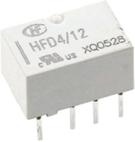 HFD4/12 (IM06TS), Реле 2 переключ.12VDC, 2A/250VAC DPDT