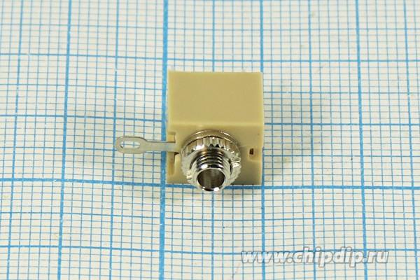 Гнездо Audio Jack моно 2.5мм на панель; №140 гн 2,5моно\3C\пан М4\\ON-OFF\ST-501C\