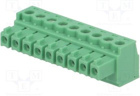 MC 1,5/ 9-ST-3,81, Вилка "мама" шаг 3,81мм приворач. провод 9 выв.