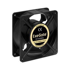 Вентилятор 220В ExeGate EX12038BAL, 120x120x38 мм, двойной шарикоподш, провод 30см, 2700RPM, 43dBA