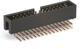 BH-30R (DS1013-30R) (IDC-30MR), Вилка на плату угловая 30pin 2.54мм