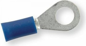 Изолированный разъем 6.5 мм синий кольцевой язычок 12416