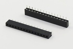 Разъем PBS2-1x15 розетка, шаг P2.0, контакты 15P, h-4.5, монтаж на плату