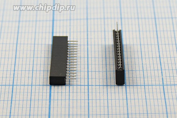 Разъем PBS2-1x15 розетка, шаг P2.0, контакты 15P, h-4.5, монтаж на плату