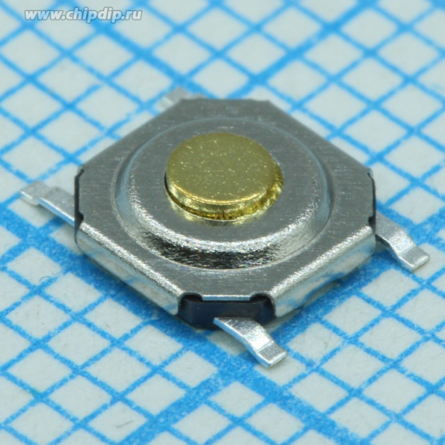 PTS525 SM15 SMTR2 LFS, Switch Tactile N.O. SPST Round Button Gull Wing 0.02A 15VDC 1000000Cycles 1.57N SMD T/R