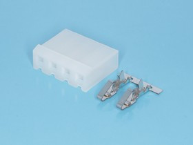 MHU-4, Разъем питания 4 контакта, гнездо на кабель, шаг 5,08 MHU-4, Разъем питания 4 контакта, гнездо на кабель, шаг 5,08