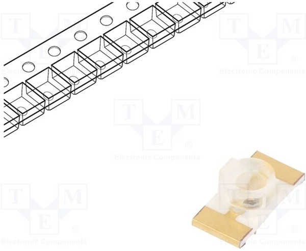 KPTL-3216SURCK-01, Светодиод, низкой мощности, Красный, SMD - Обратный Монтаж, 1206 (3216 Metric), 20 мА, 1.95 В KPTL-3216SURCK-01, Светодиод, низкой мощности, Красный, SMD - Обратный Монтаж, 1206 (3216 Metric), 20 мА, 1.95 В