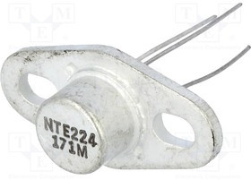 NTE224, Транзистор: NPN, биполярный, RF, 60В, 2А, 10Вт, Pвых: 4Вт