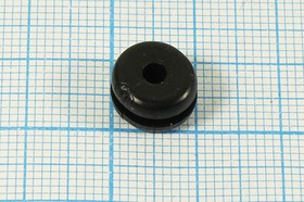 Изоляционная втулка проходная 3x6x1,8x8/10, материал резина, черный, Mi3x6