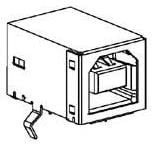 67068-8100, USB Connectors USB B TYPE CONN.KINK KINK TYPE BOARD LOC