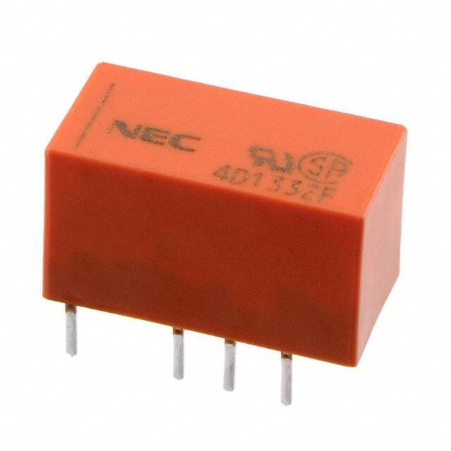 EC2-24SNU, Signal Relay 24VDC 2A DPDT(15x7.5x9.4)mm THT