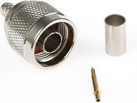 HYR-0303B (GN-303B) (N-7301B) (N-C59P), Разъем N, штекер, RG-59, обжим (Crimp)