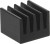ICK SMD F 8 SA, Heat Sink Passive Extruded Panel Mount Aluminum 74K/W Black Anodized