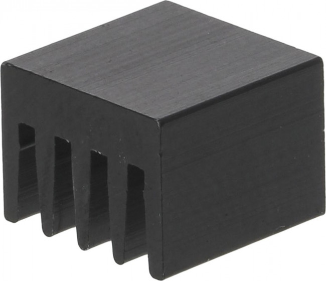ICK SMD F 8 SA, Heat Sink Passive Extruded Panel Mount Aluminum 74K/W Black Anodized
