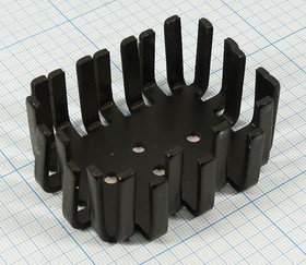 Радиатор охлаждения 72x 56x 30, B06, Al, черный, 202; №12085 охладитель 72x 56x 30\B06\\Al\чер\202\