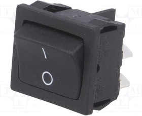 H8650VBBB076W, Переключатель ROCKER; DPST; Пол: 2; ON-OFF; 10A/25