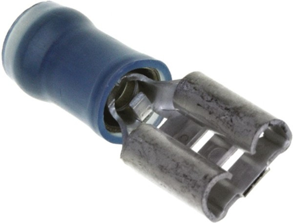 8-640905-1, Quick Disconnect Terminal 14-16AWG Brass Blue F 22.9mm Tin Loose