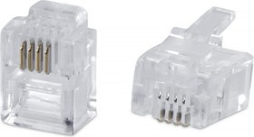 Телефонный коннектор RJ-11 100 шт 6P4C