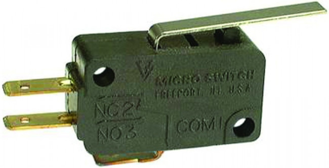 V7-6C17D8-057, Switch Snap Action N.O./N.C. SPDT Lever 15.1A 277VAC 250VDC 1.11N Screw Mount Quick Connect