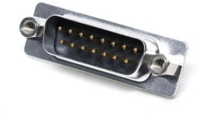 L717SDA15PVFM, D-Sub Standard Connectors 15P Sz A Std Density Pin Screwlock M3