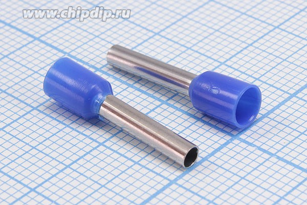 Наконечник кабельный 2,2x12, 2,5, S 2,5, обжимной, синий, LT025012; №2601 Z клемма нак/каб 2,2x12\2,5\S 2,5 \обж\син\ LT025012