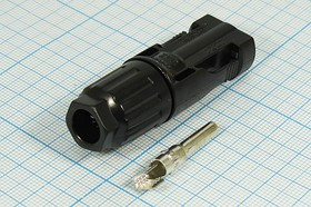 Разъем питания DC вилка , 1C,герметичный, SM-MC-4M, 1000В, 30А