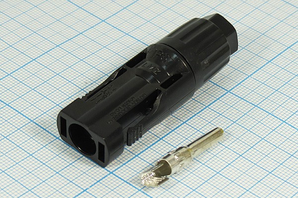 Разъем питания DC вилка , 1C,герметичный, SM-MC-4M, 1000В, 30А