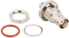 242181-10, RF Adapters - Between Series BNC Jack to SMA Jack Bulkhead, 50 Ohms 242181-10, RF Adapters - Between Series BNC Jack to SMA Jack Bulkhead, 50 Ohms