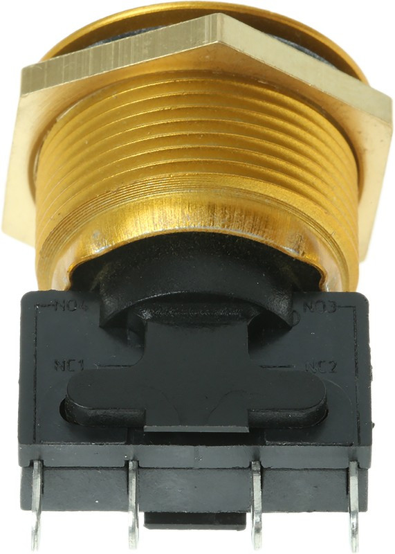 76-9513/4044GO, 76-95 Series Push Button Switch, Momentary, Panel Mount, 19.2mm Cutout, SPDT, 250V ac, IP67 76-9513/4044GO, 76-95 Series Push Button Switch, Momentary, Panel Mount, 19.2mm Cutout, SPDT, 250V ac, IP67